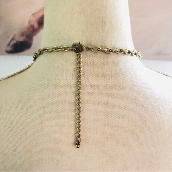 Tangerine rough cascade golden topaz stone necklace - Picture 5 of 6